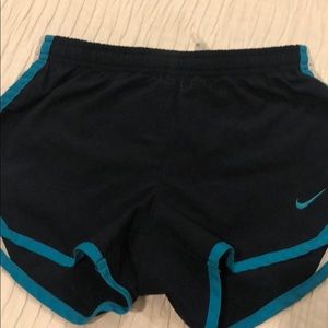 Girls Navy blue Nikefit shorts